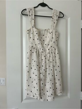 For Love & Lemons Mini Dress with Black Polka Dots